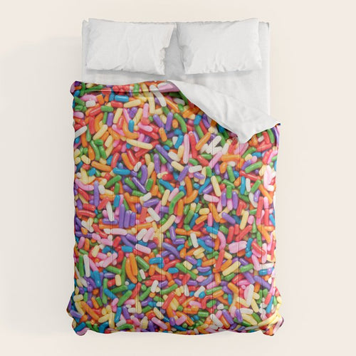 Colorful Rainbow Sprinkles | Sweet Candy Comforter Gallery Image 6