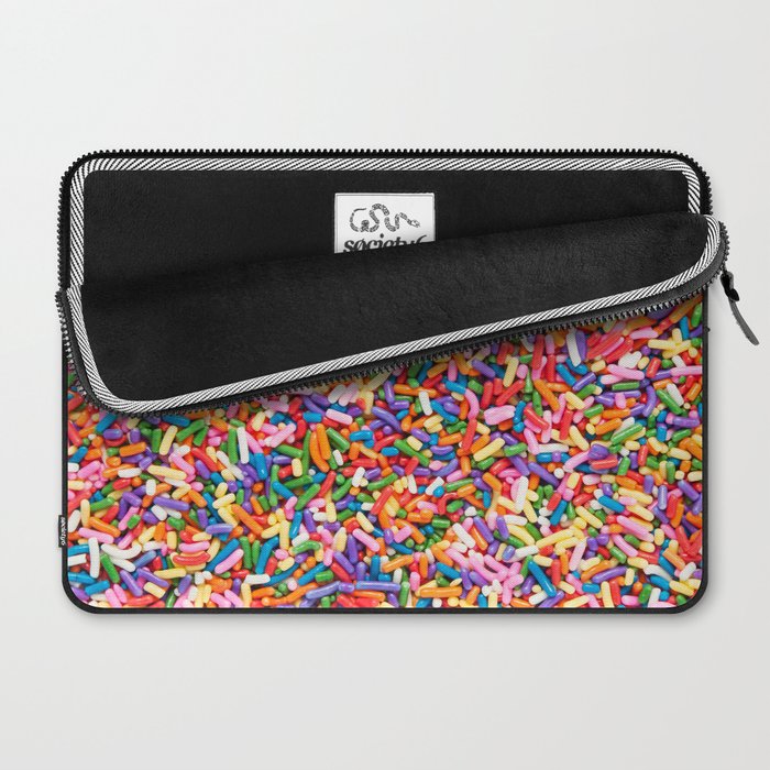 Colorful Rainbow Sprinkles | Sweet Candy Laptop Sleeve Gallery Image 2