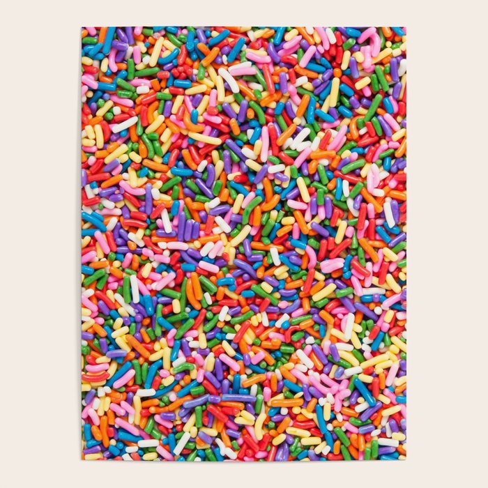 Colorful Rainbow Sprinkles | Sweet Candy Poster Gallery Image 1