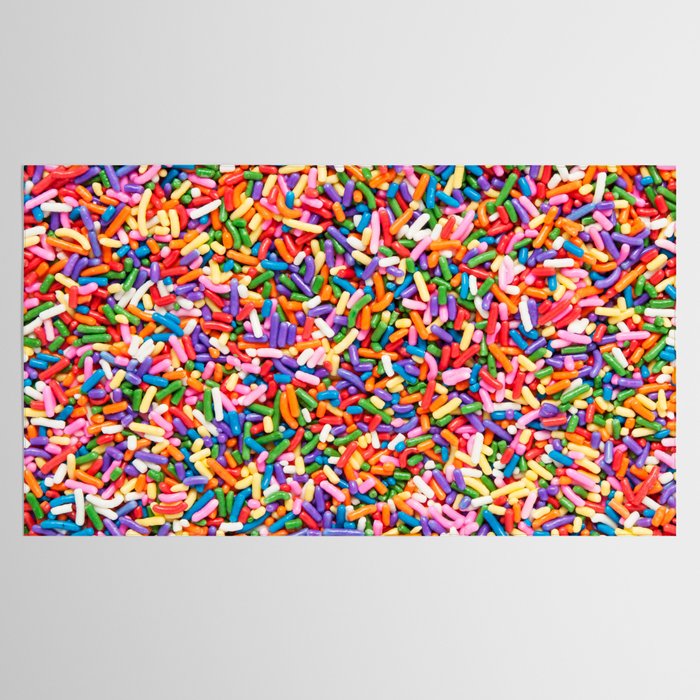 Colorful Rainbow Sprinkles | Sweet Candy Tablecloth Gallery Image 2
