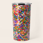 Colorful Rainbow Sprinkles | Sweet Candy Travel Mug Gallery Image 1