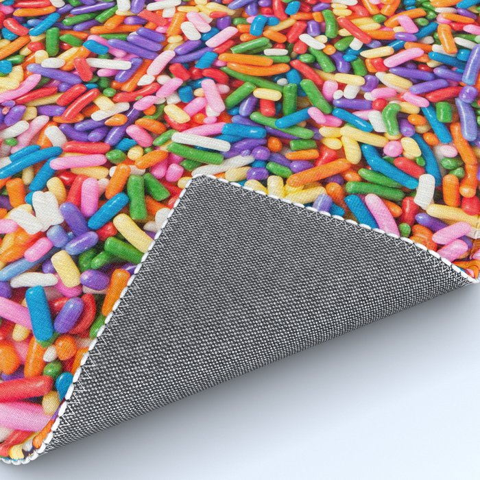 Colorful Rainbow Sprinkles | Sweet Candy Rug Gallery Image 4