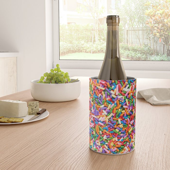 Colorful Rainbow Sprinkles | Sweet Candy Wine Chiller Gallery Image 4