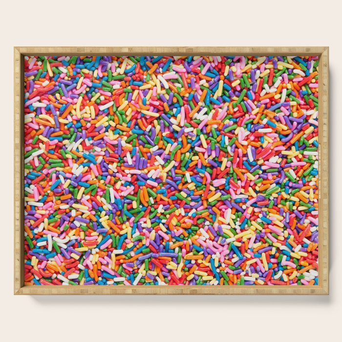 Colorful Rainbow Sprinkles | Sweet Candy Serving Tray Gallery Image 1