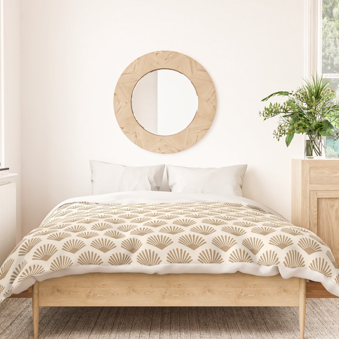 Art Deco Pattern 1 - Gold Duvet Cover Gallery Image 3
