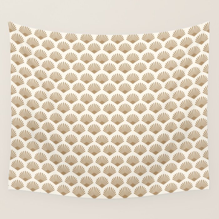 Art Deco Pattern 1 - Gold Wall Tapestry Gallery Image 4