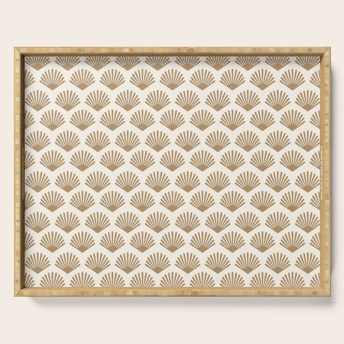 Art Deco Pattern 1 - Gold Serving Tray Gallery Image 1