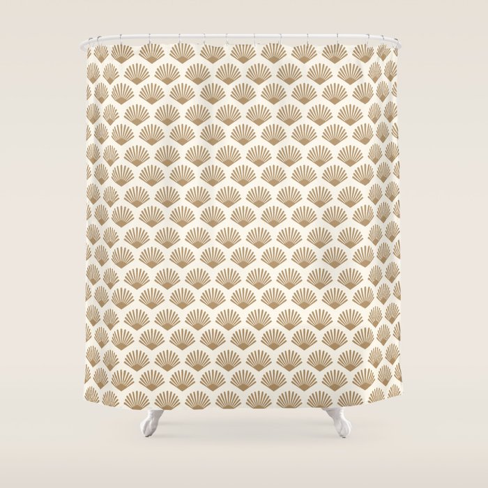 Art Deco Pattern 1 - Gold Shower Curtain Gallery Image 1