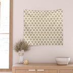 Art Deco Pattern 1 - Gold Wall Tapestry Gallery Image 2