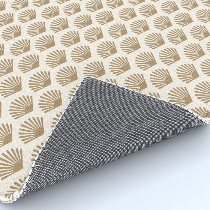 Art Deco Pattern 1 - Gold Rug Gallery Image 4