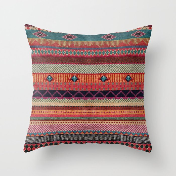 Oriental Traditional Rug Artwork Design C13 Throw Pillow Gallery Image 6