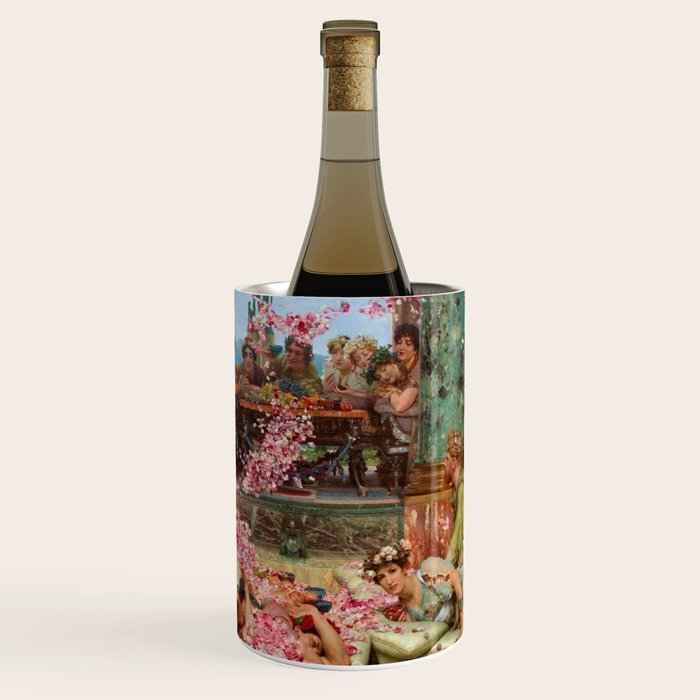 Lawrence Alma-Tadema's The Roses of Heliogabalus,  Roman Elagabalus with rose petals painting Wine Chiller Gallery Image 3