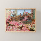 Lawrence Alma-Tadema's The Roses of Heliogabalus,  Roman Elagabalus with rose petals painting Mini Art Print Gallery Image 1