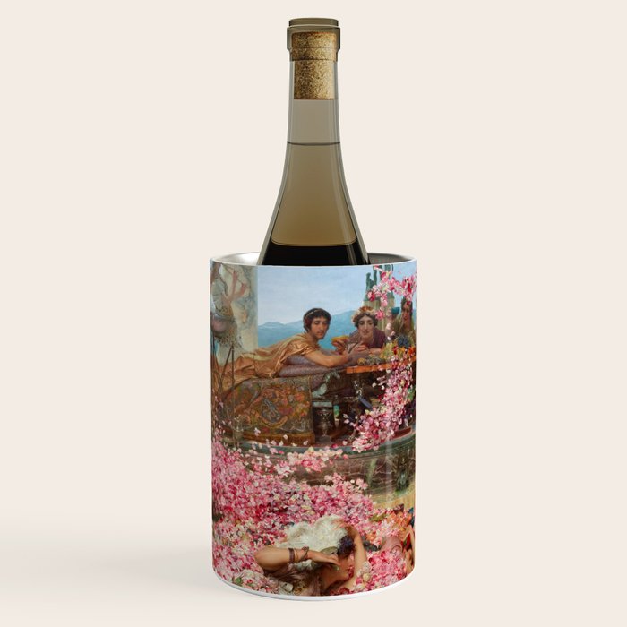 Lawrence Alma-Tadema's The Roses of Heliogabalus,  Roman Elagabalus with rose petals painting Wine Chiller Gallery Image 1