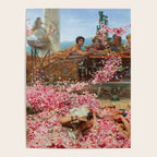 Lawrence Alma-Tadema's The Roses of Heliogabalus,  Roman Elagabalus with rose petals painting Poster Gallery Image 4