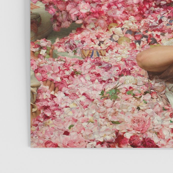 Lawrence Alma-Tadema's The Roses of Heliogabalus,  Roman Elagabalus with rose petals painting Poster Gallery Image 3