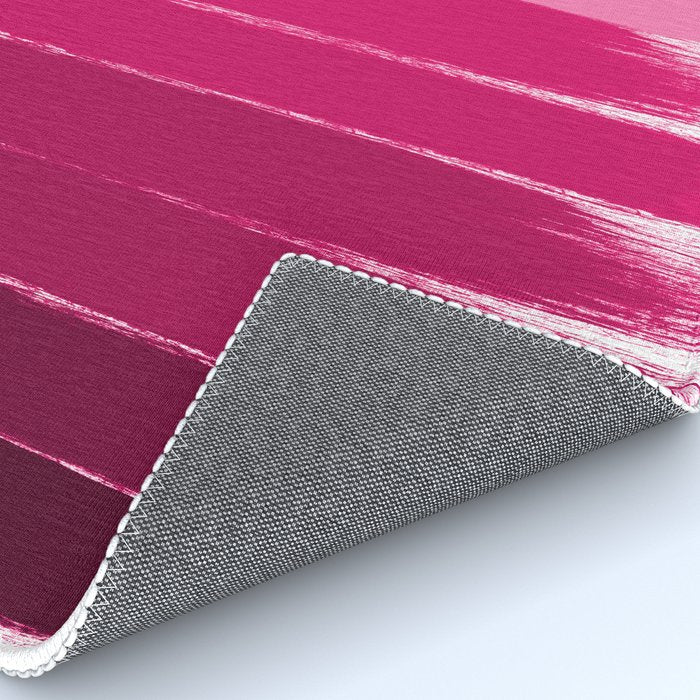 Mola - ombre painting bruskstrokes tonal gradient art pink pastel to hot pink decor Rug Gallery Image 4