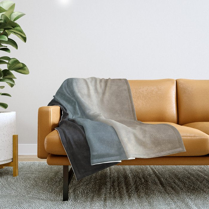 Serene horizon Throw Blanket Gallery Image 1
