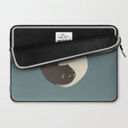 Hidden cat 9 blue yin yang kitty hug Laptop Sleeve Gallery Image 2