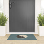 Hidden cat 9 blue yin yang kitty hug Welcome Mat Gallery Image 3