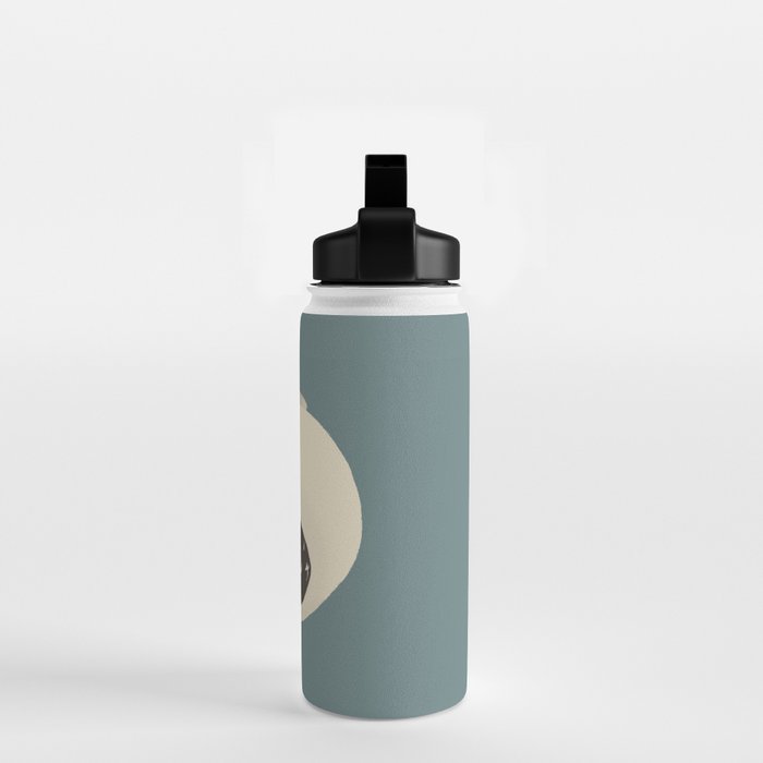 Hidden cat 9 blue yin yang kitty hug Water Bottle Gallery Image 2