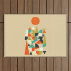 Mountains Hills and Rivers Outdoor Rug Gallery Image 1