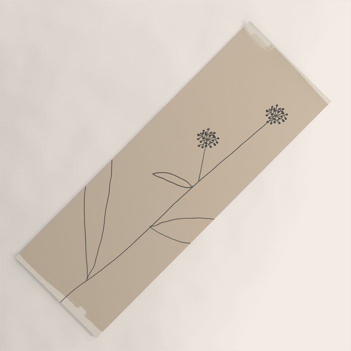 Minimal Abstract Art Plant 38 Yoga Mat Gallery Image 1