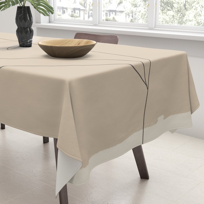 Minimal Abstract Art Plant 38 Tablecloth Gallery Image 3