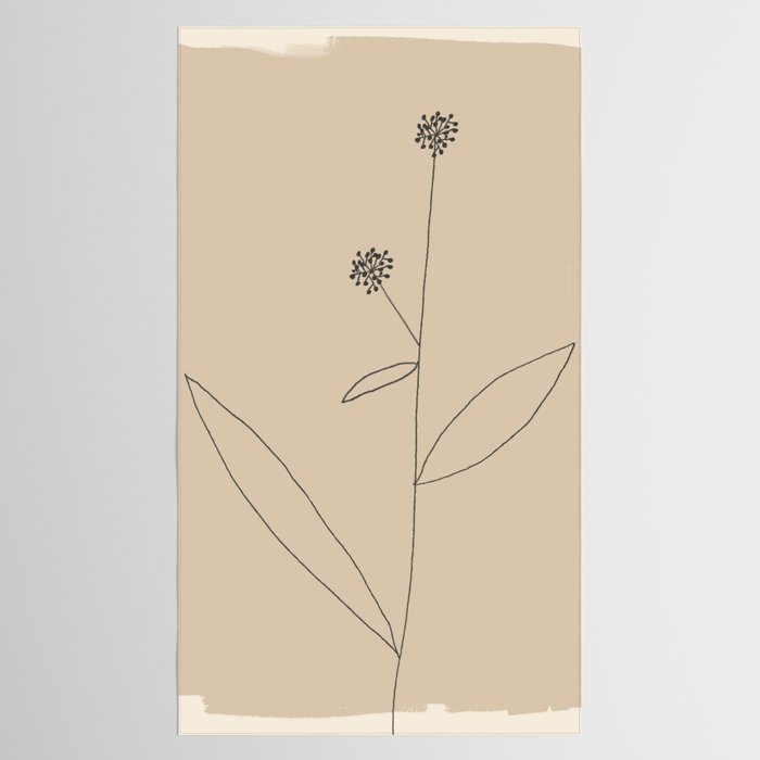 Minimal Abstract Art Plant 38 Tablecloth Gallery Image 2