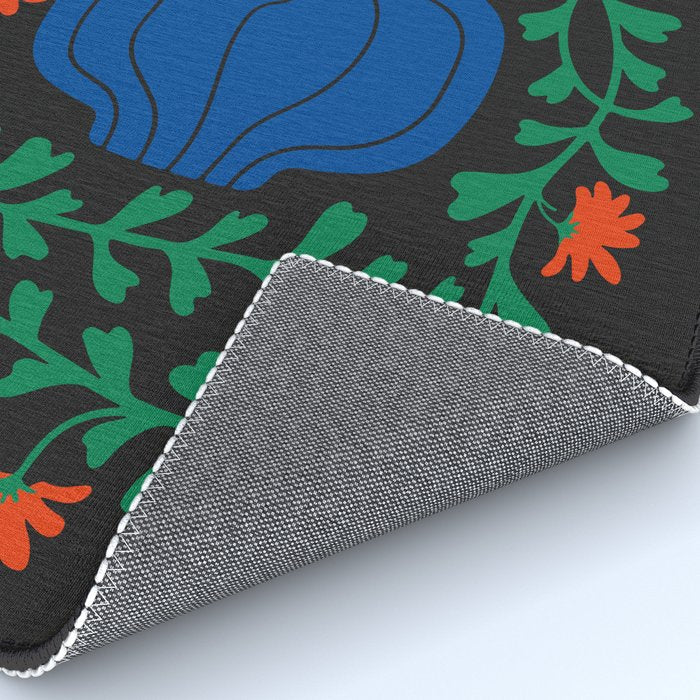 Summer Bloom: Midnight Rain Forest Rug Gallery Image 4