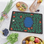 Summer Bloom: Midnight Rain Forest Cutting Board Gallery Image 2