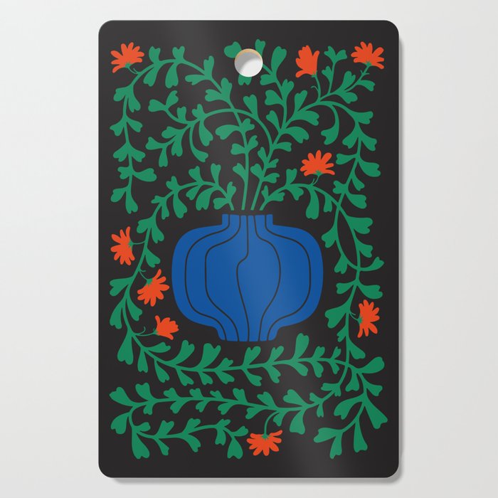 Summer Bloom: Midnight Rain Forest Cutting Board Gallery Image 1