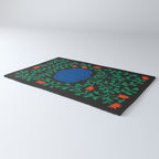 Summer Bloom: Midnight Rain Forest Rug Gallery Image 3