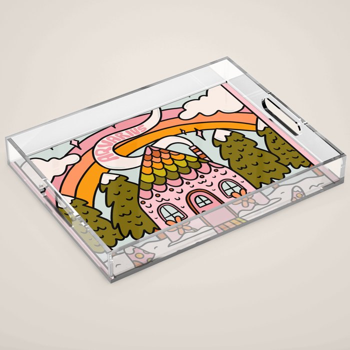 Aquarius Gingerbread House Acrylic Tray Gallery Image 1