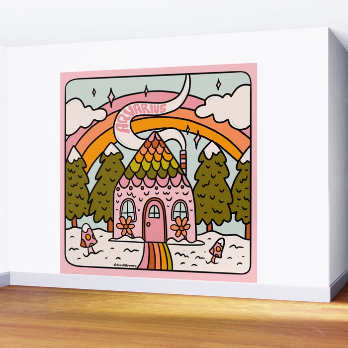 Aquarius Gingerbread House Wall Mural Gallery Image 2