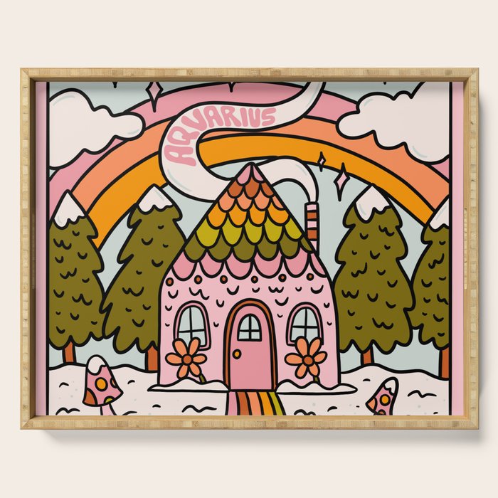 Aquarius Gingerbread House Serving Tray Gallery Image 1