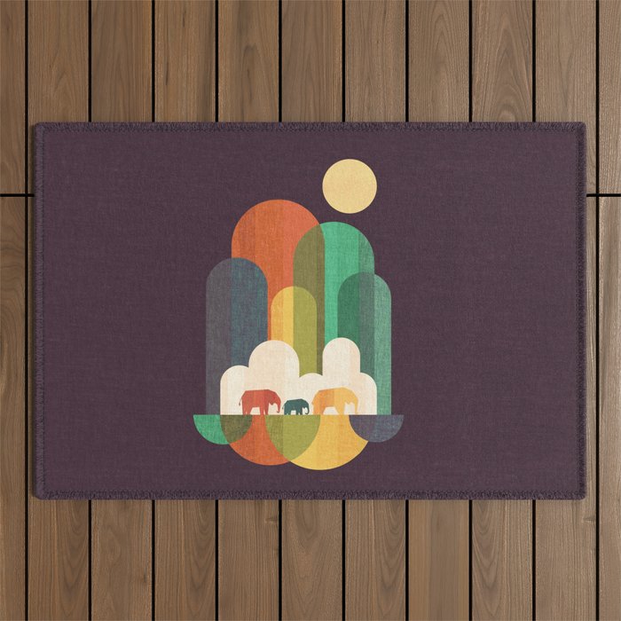 Elephant walk Outdoor Rug Gallery Image 1