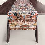 Sarouk Arak West Persian Rug Print Table Runner Gallery Image 1