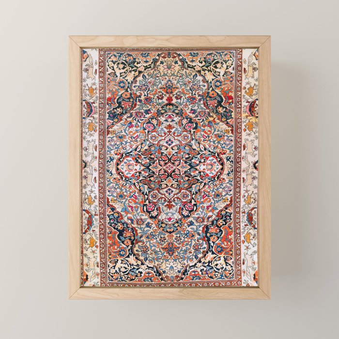 Sarouk Arak West Persian Rug Print Mini Art Print Gallery Image 1