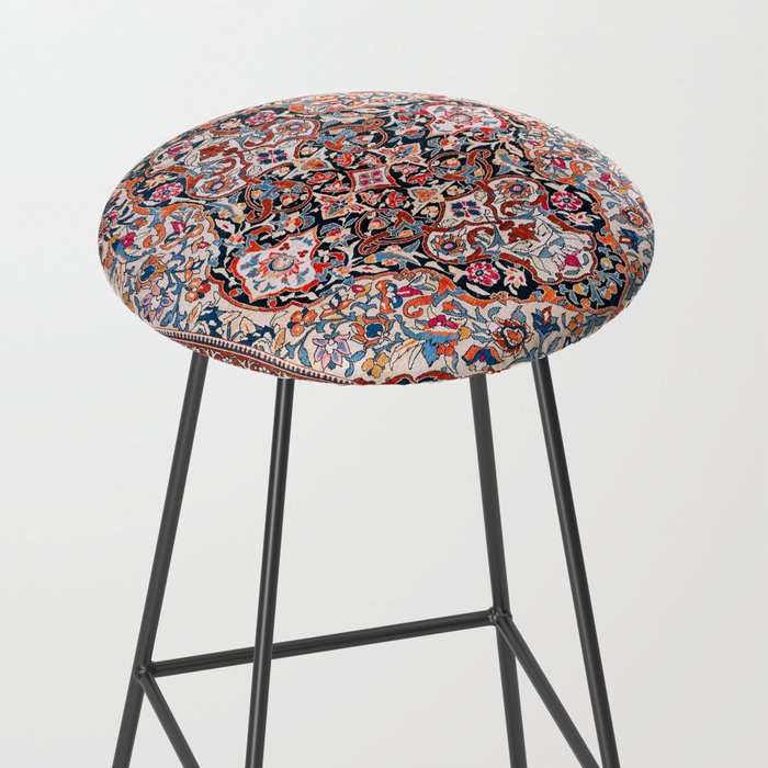 Sarouk Arak West Persian Rug Print Stool Gallery Image 2