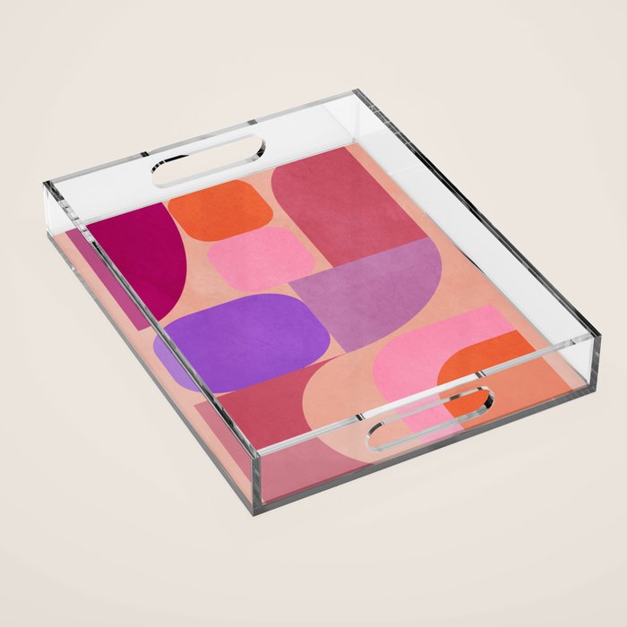 Geometric Shapes 202 Acrylic Tray Gallery Image 1