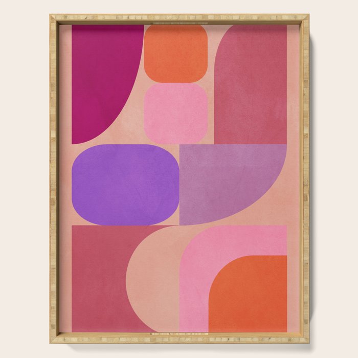 Geometric Shapes 202 Serving Tray Gallery Image 1