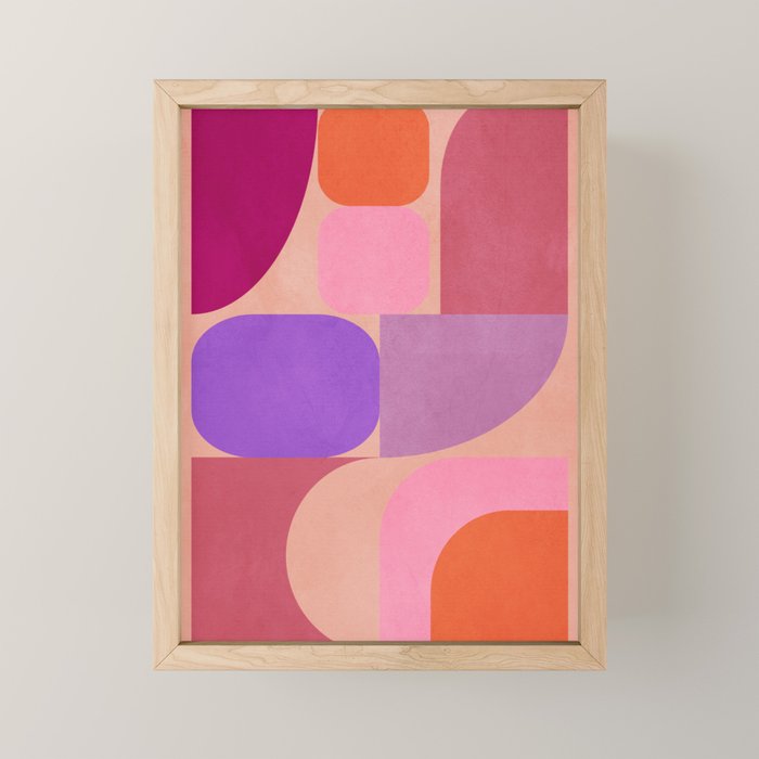 Geometric Shapes 202 Mini Art Print Gallery Image 1