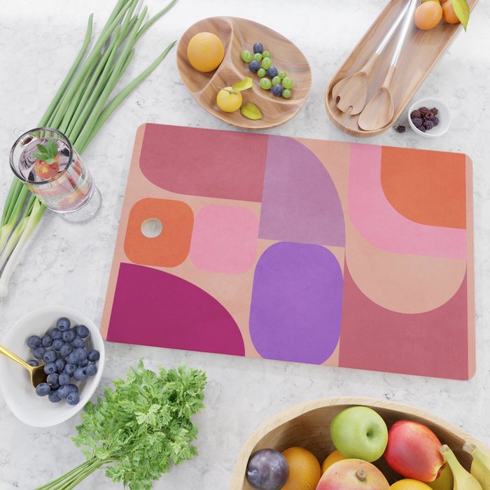 Geometric Shapes 202 Cutting Board Gallery Image 2