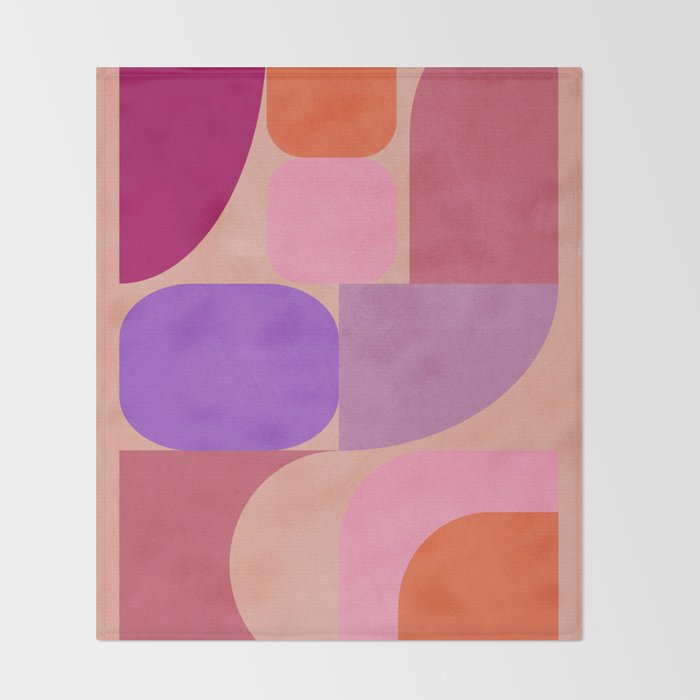 Geometric Shapes 202 Throw Blanket Gallery Image 2