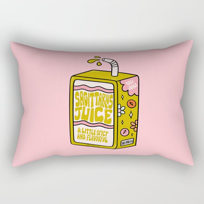 Sagittarius Juice Box Rectangular Pillow Gallery Image 1