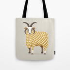 Whimsical Jacob Sheep Tote Bag Gallery Image 1