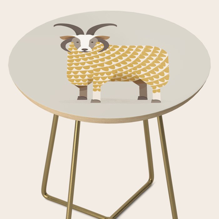 Whimsical Jacob Sheep Side Table Gallery Image 2