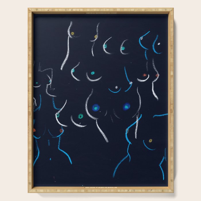 Breasts in Night Serving Tray Gallery Image 1