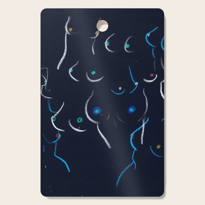 Breasts in Night Cutting Board Gallery Image 1
